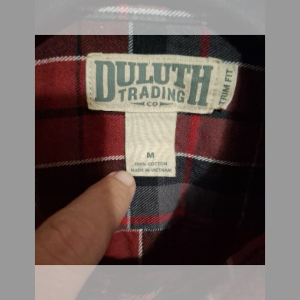 Duluth Trading Co Men's  Plaid Shirt - Picture 2 of 4